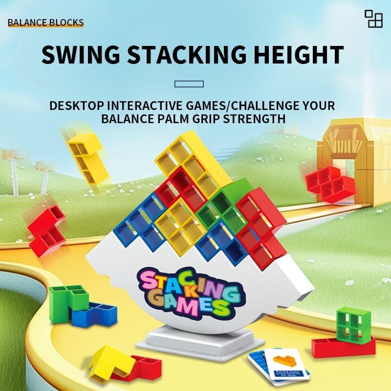 Juego de Mesa Apilable iuuoi de 64 Bloques para Niños y Adultos