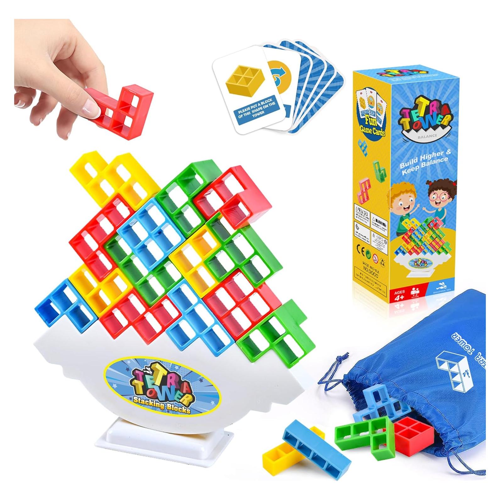 Juego de Apilamiento Equilibrante Tetra 32PCS para Niños y Adultos