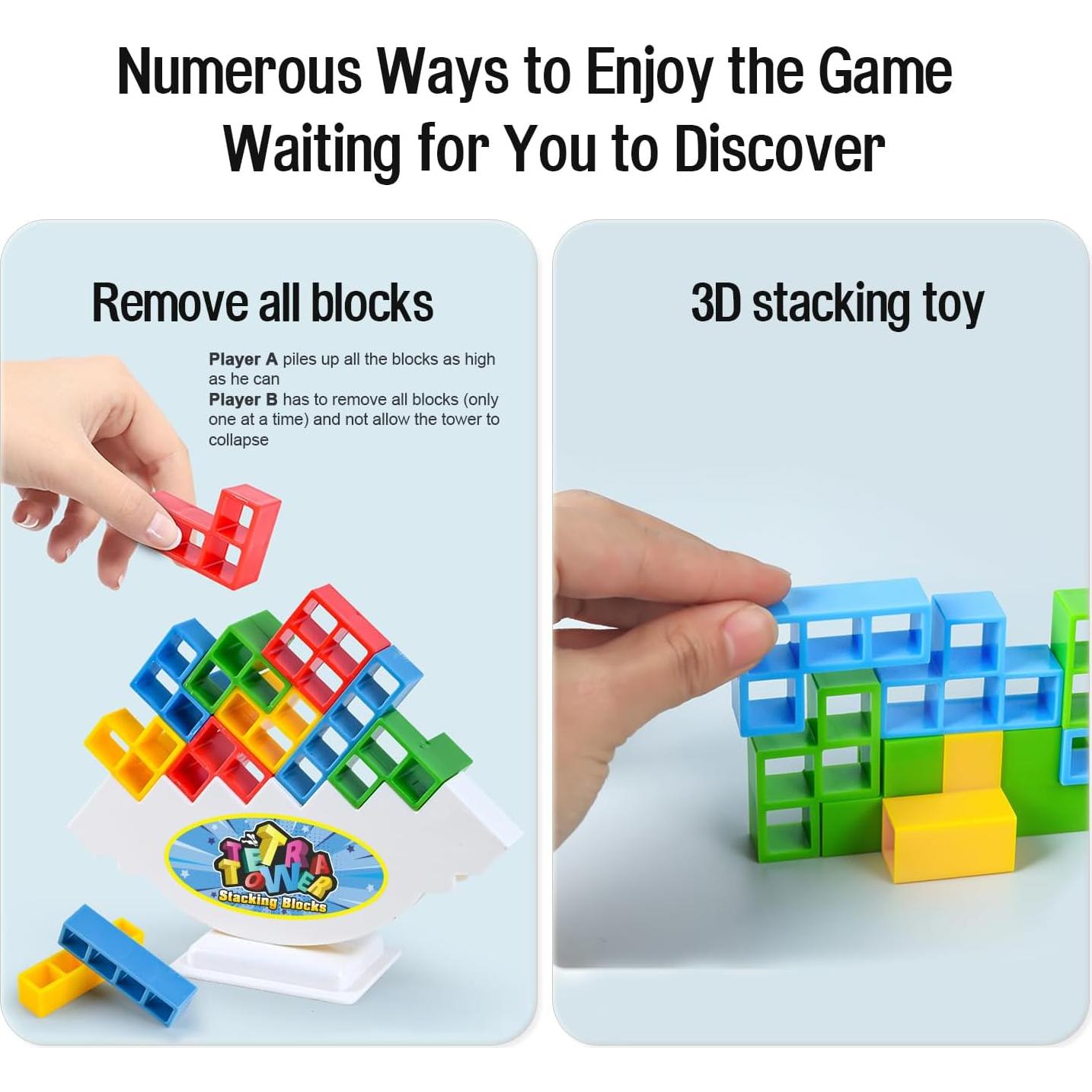 Juego de Apilamiento Equilibrante Tetra 32PCS para Niños y Adultos