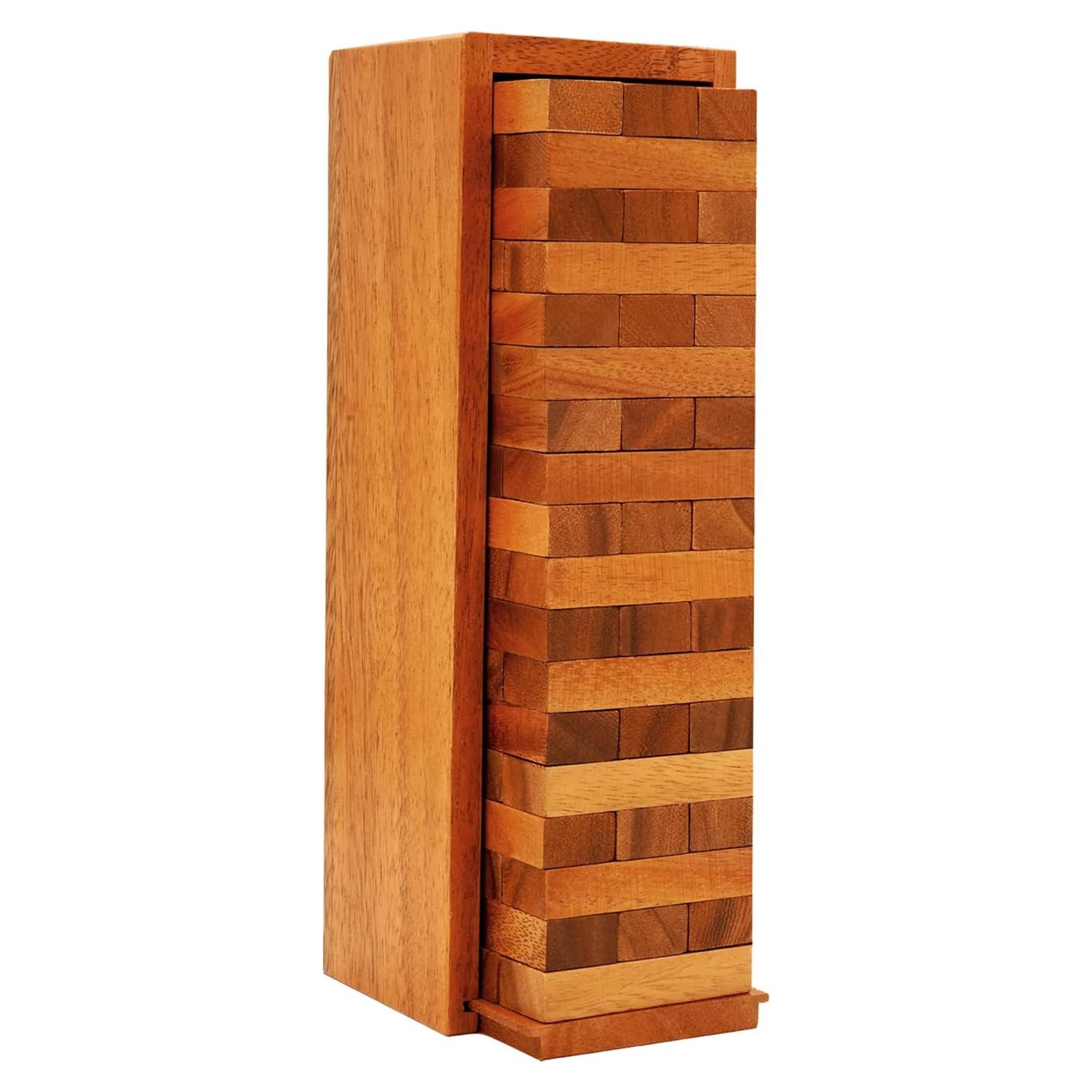 Juego de Torre en Caída BSIRI - Madera Duradera, 29.5x9.7cm