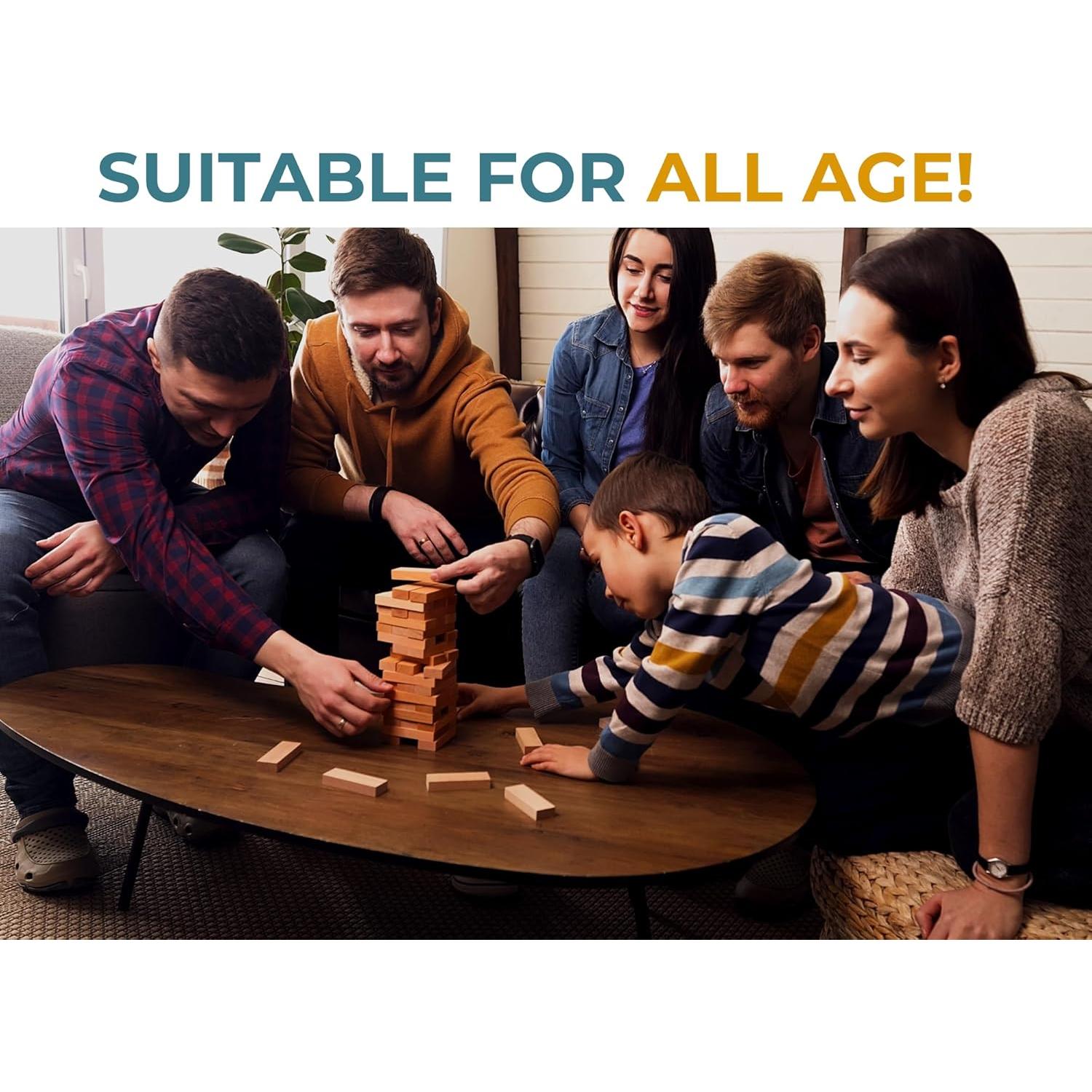 Juego de Torre en Caída BSIRI - Madera Duradera, 29.5x9.7cm