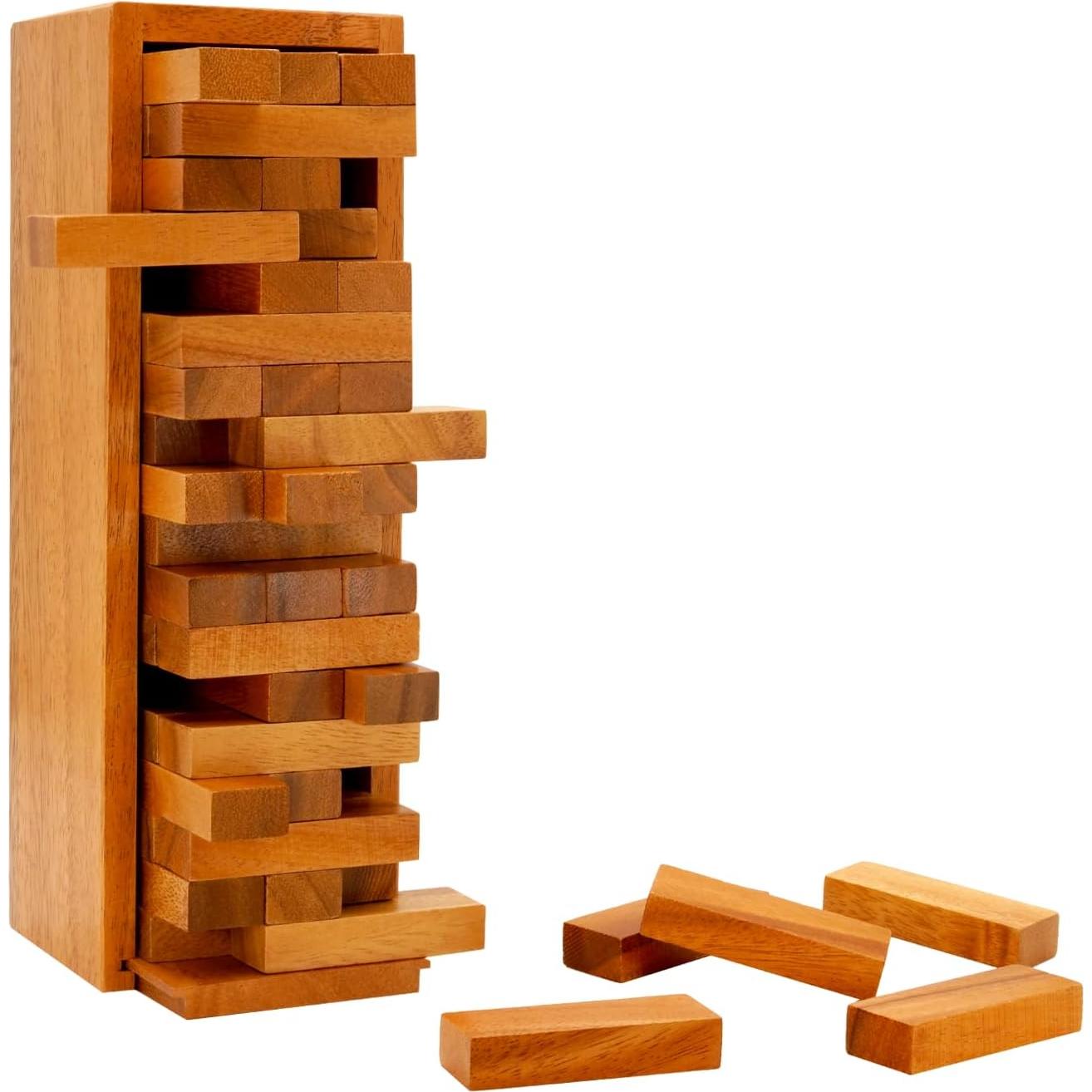 Juego de Torre en Caída BSIRI - Madera Duradera, 29.5x9.7cm