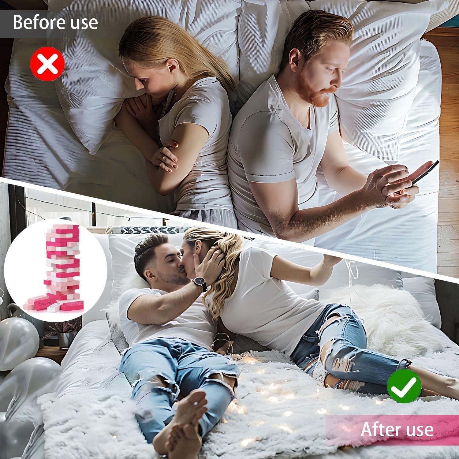 Juego de Torre de Bloques Traviesos VKX - 54 Piezas de Madera