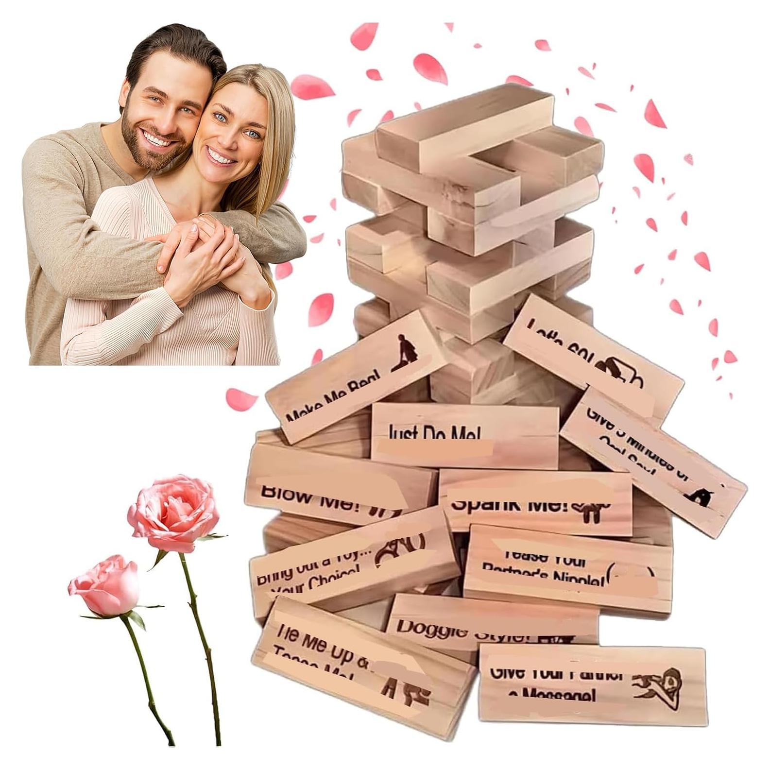 Juego de Torre de Bloques Apilables para Adultos - 48 Piezas