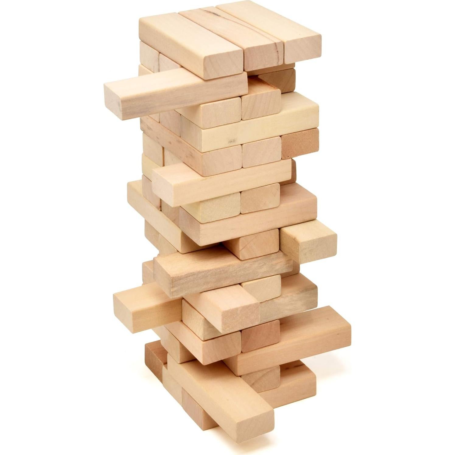 Juego de Bloques de Madera Timber Tower 48 Piezas Apilamiento