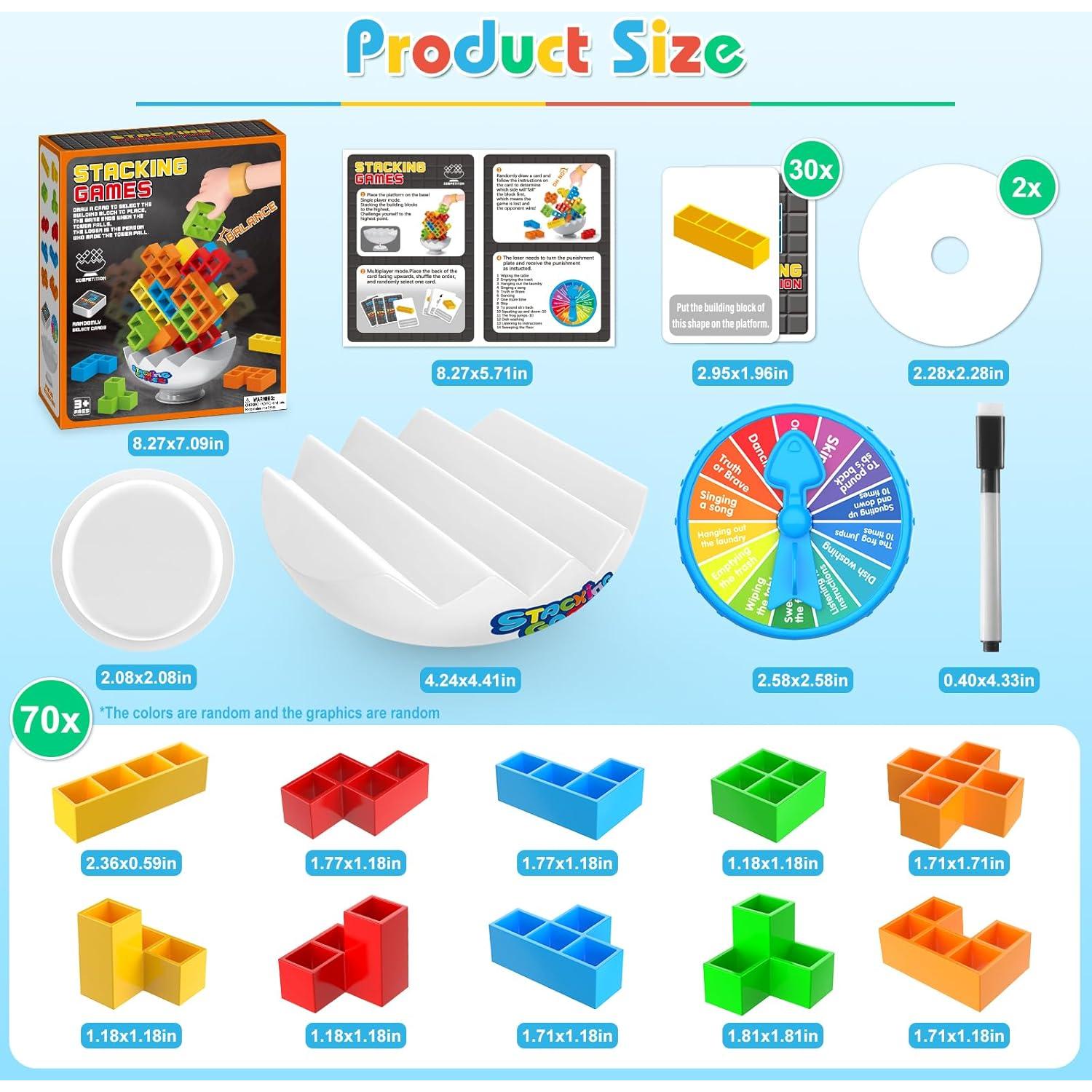 Juego de Mesa Tetra iuuoi 70 Piezas para Niños y Adultos