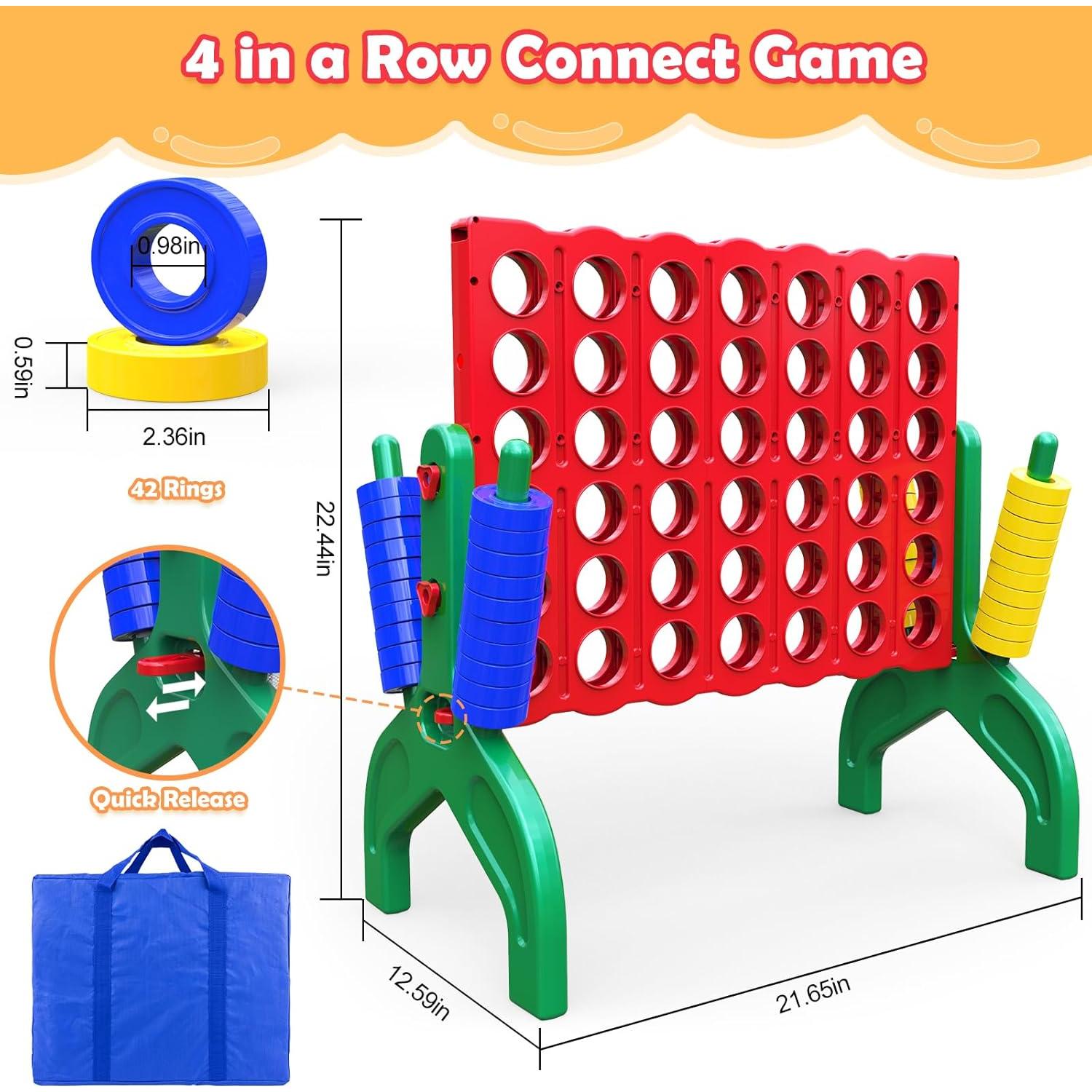 Juego 4 en 1 Aywewii Gigante 56.83x54.86 cm para Niños