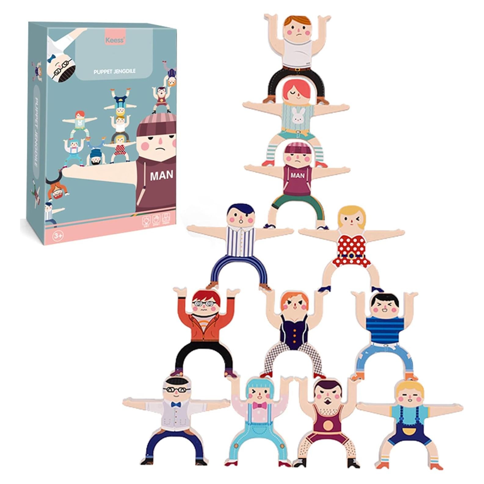 Juego de Bloques Apilables OLMURI para Niños 3-8 Años