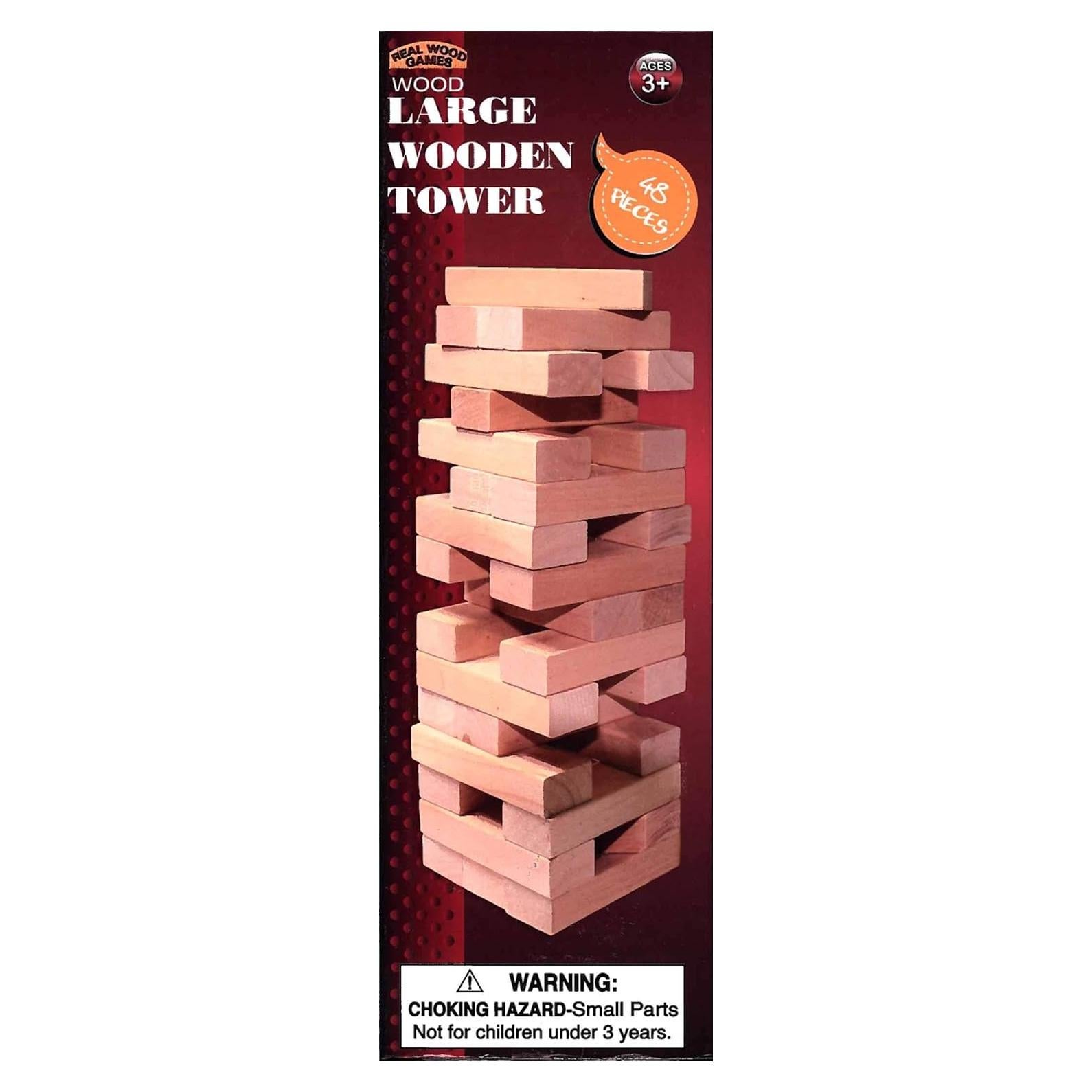 Juego de Torre de Madera Grande Forever Toys 48 Piezas