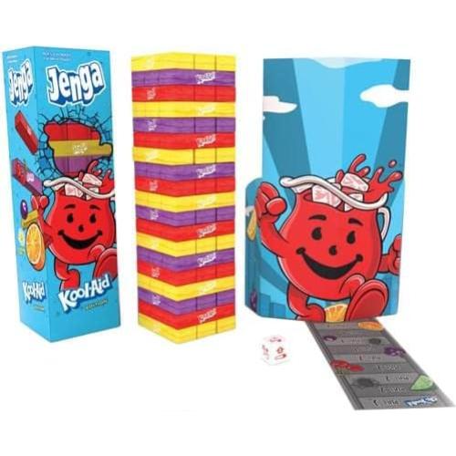 Juego de Jenga Kool-Aid USAopoly - 54 Bloques de Madera