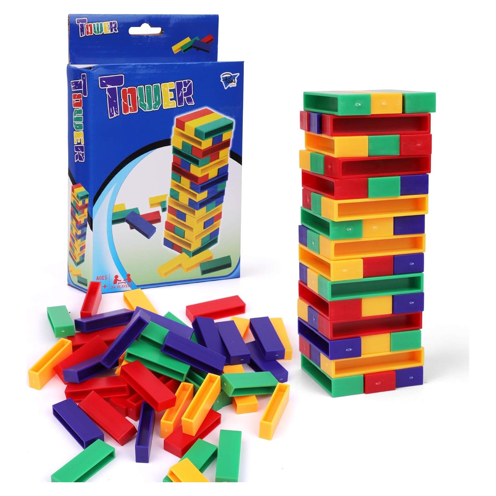 Juego de Bloques Apilables Point Games - Torre de Equilibrio 30 Piezas