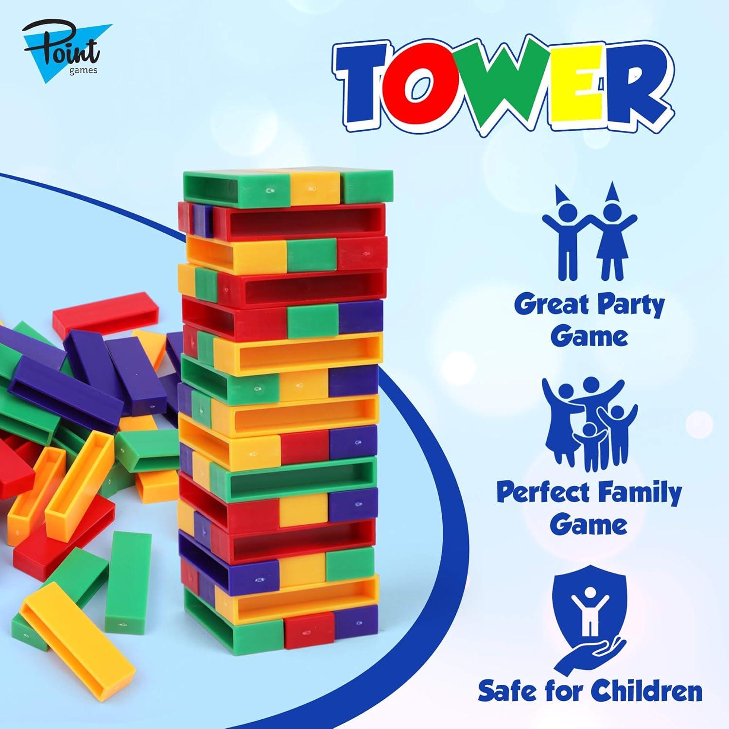 Juego de Bloques Apilables Point Games - Torre de Equilibrio 30 Piezas