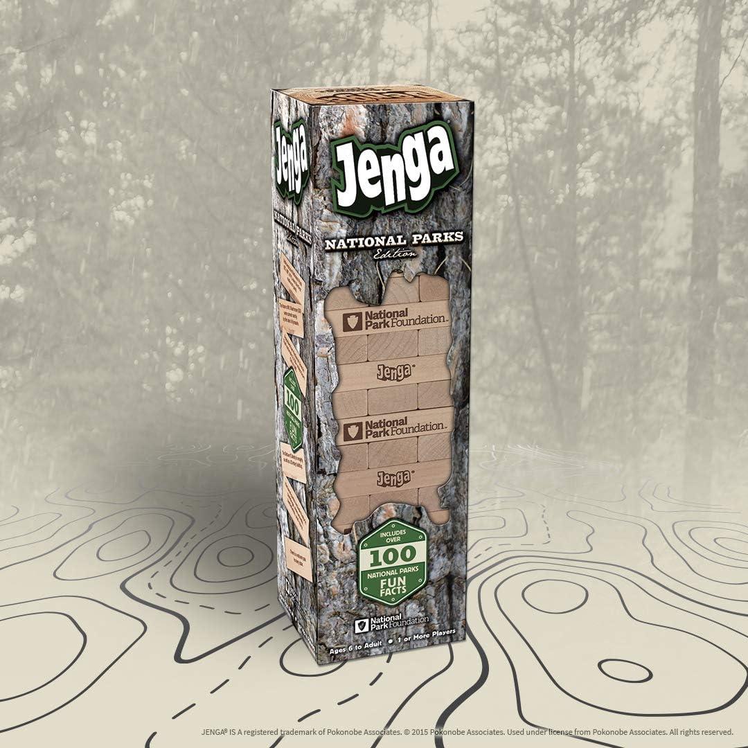 Juego Jenga Parques Nacionales USAOPOLY - 54 Bloques de Madera