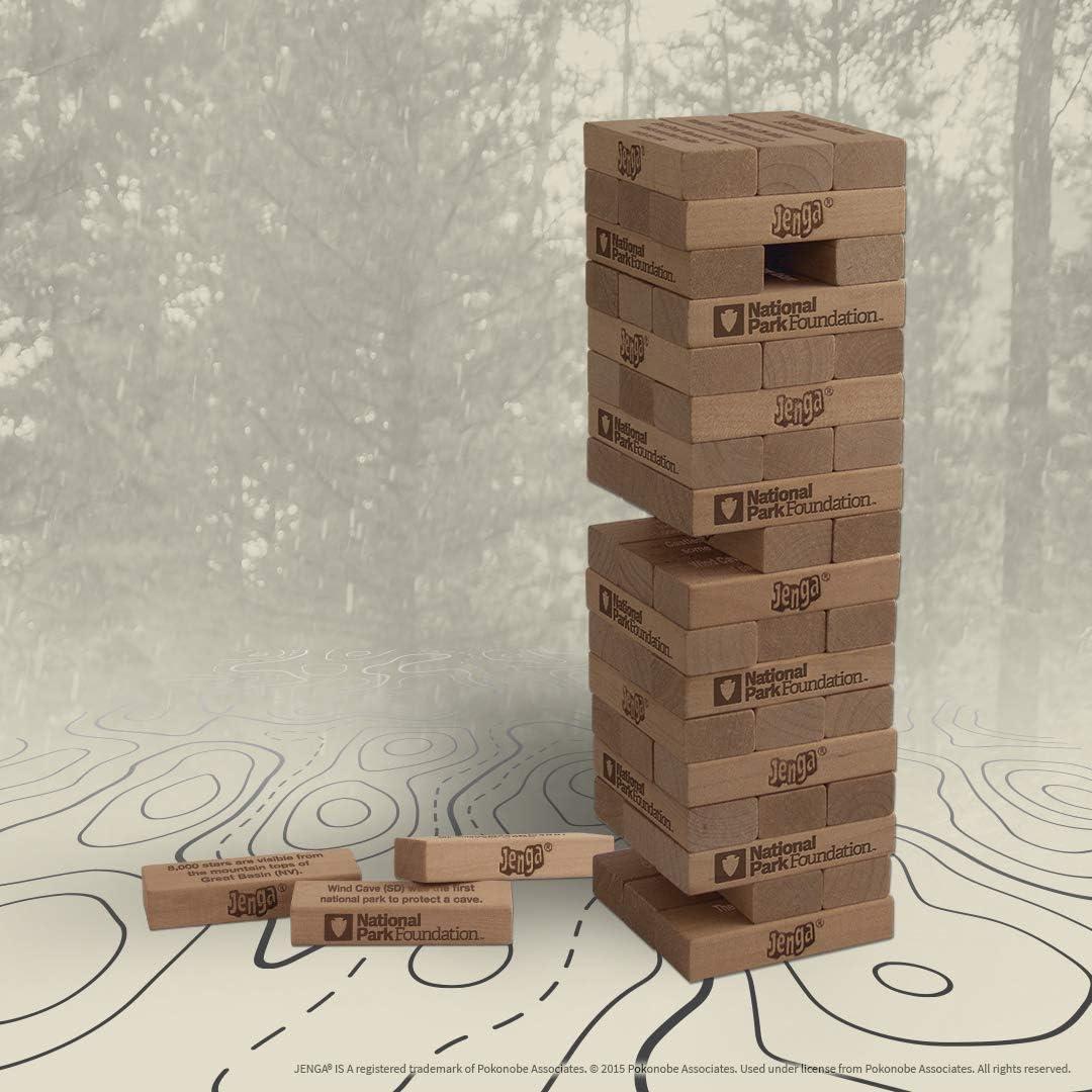 Juego Jenga Parques Nacionales USAOPOLY - 54 Bloques de Madera
