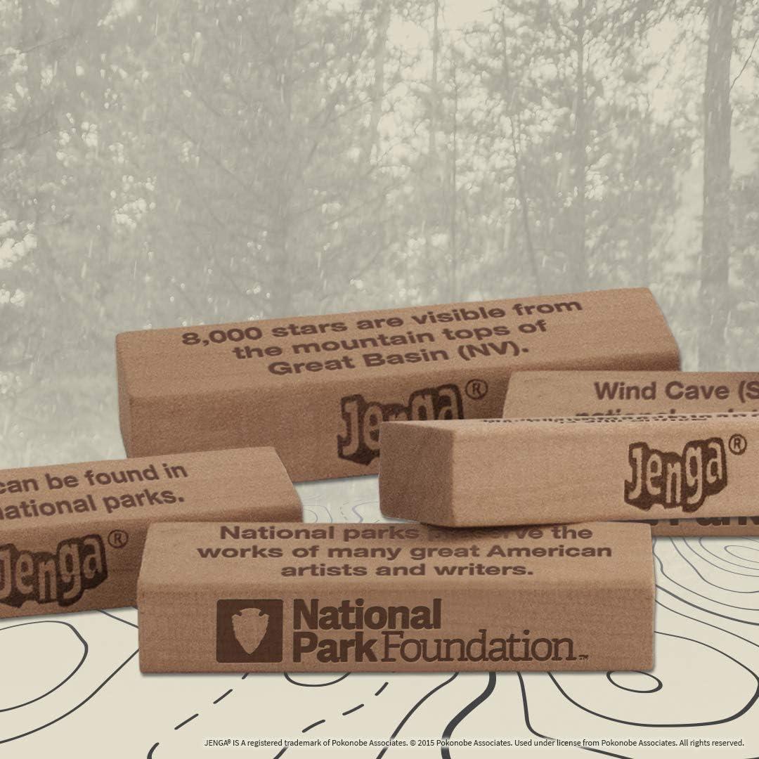 Juego Jenga Parques Nacionales USAOPOLY - 54 Bloques de Madera