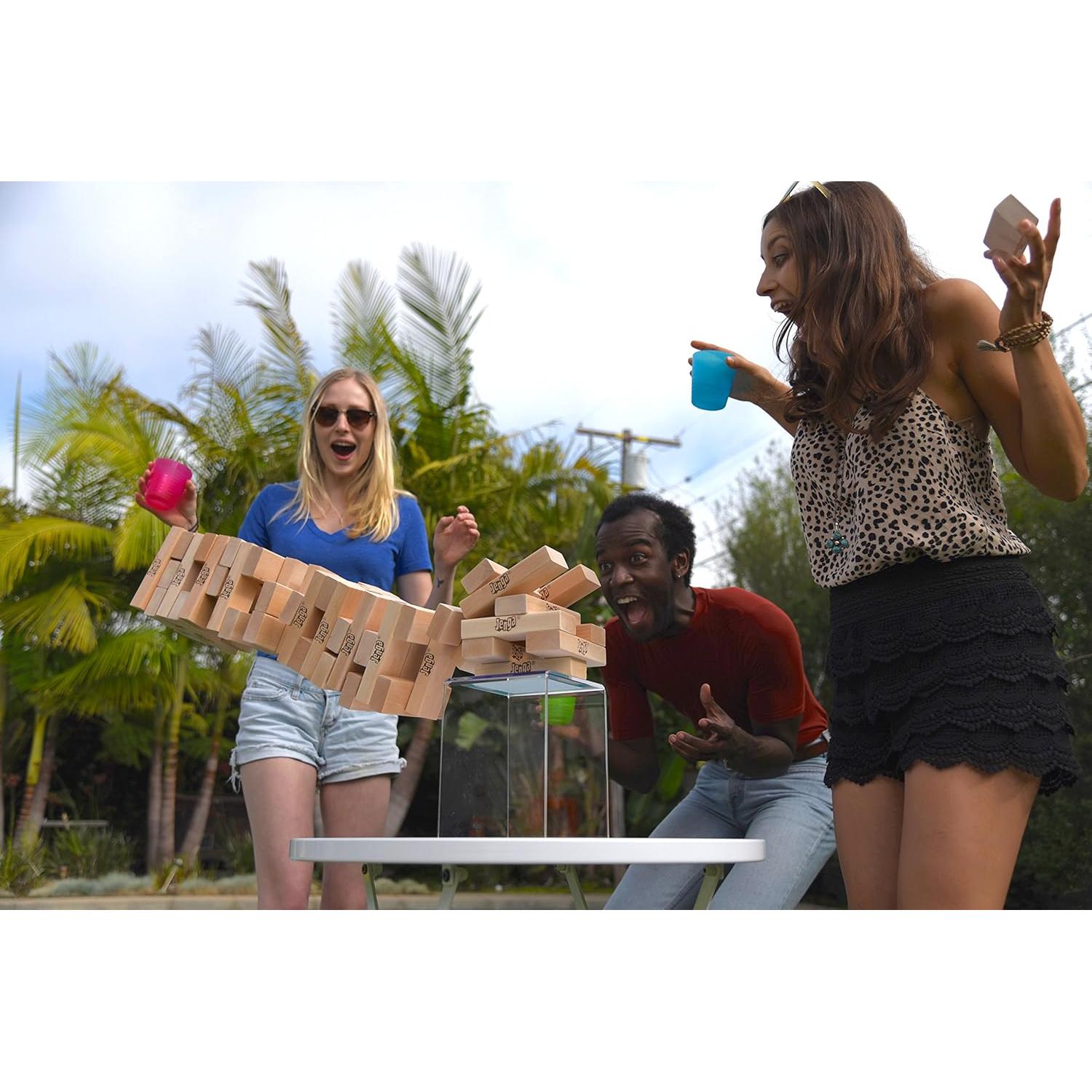 Jenga Gigante de Madera Sólida - Apila hasta 1.22m - 54 Bloques