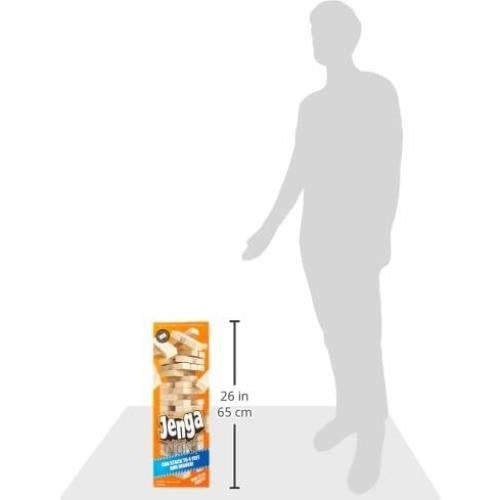 Jenga Gigante de Madera Sólida - Apila hasta 1.22m - 54 Bloques