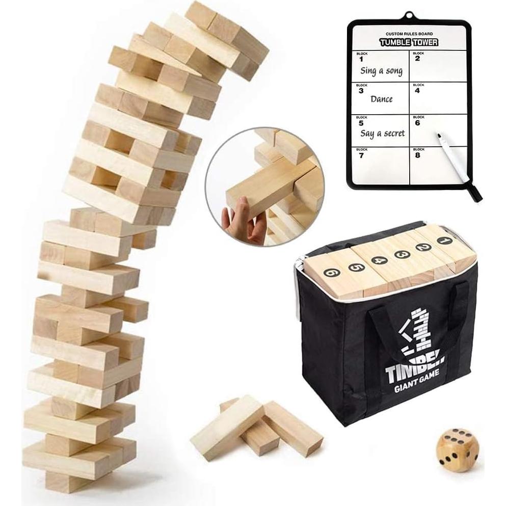 Torre de Caída Gigante Gentle Monster 56 Piezas Juego Apilamiento