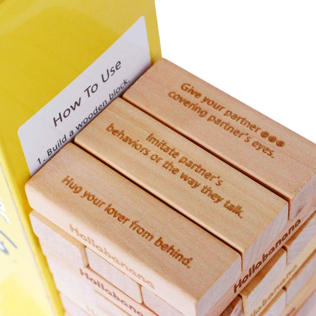 Juego de Mesa Amor y Travieso O-ing Torre de Madera 54 Bloques