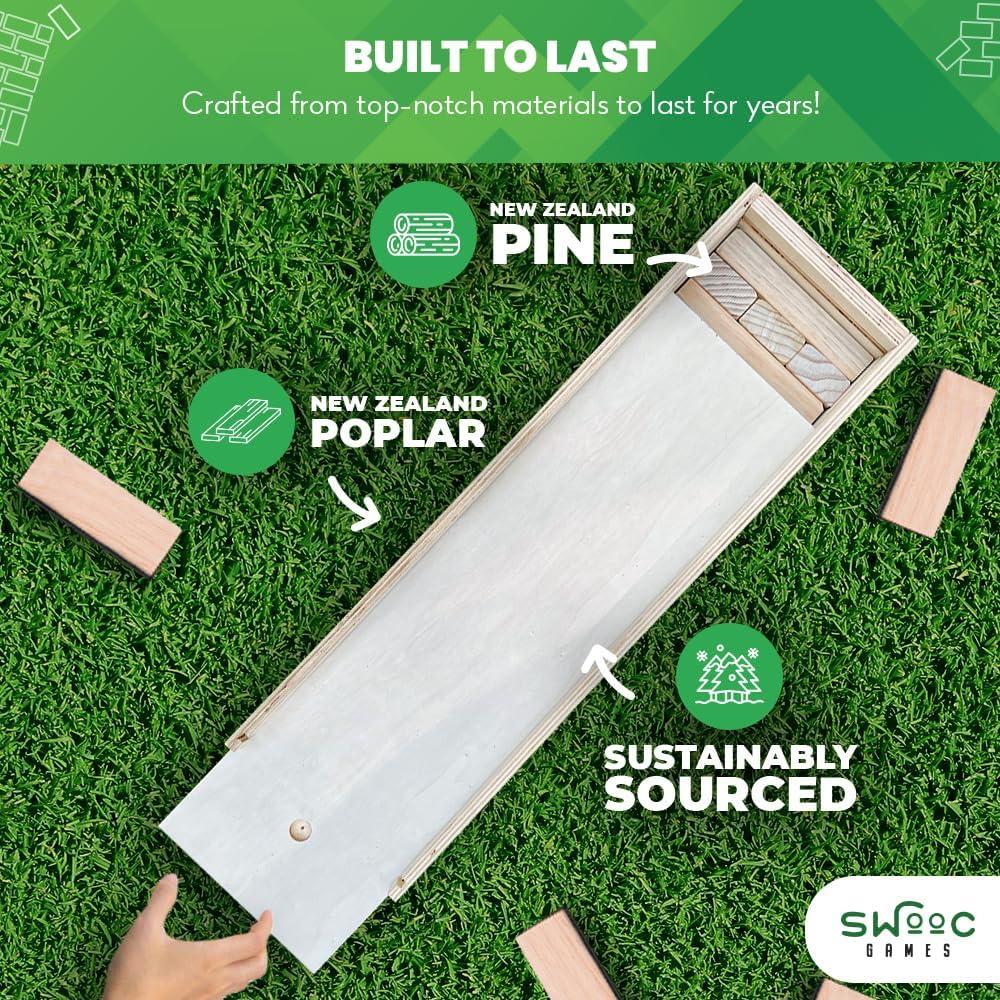 Juego de Torre Gigante SWOOC 3 en 1 con Enderezador y Mesa - 1.83 m