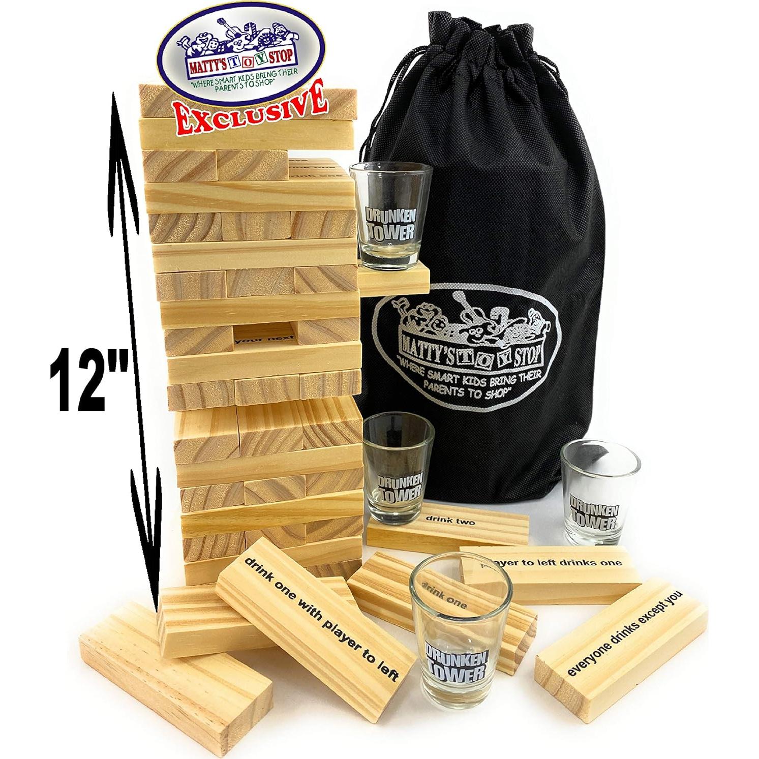 Juego de Torre Borracha Deluxe 60 Piezas XL Matty's Toy Stop