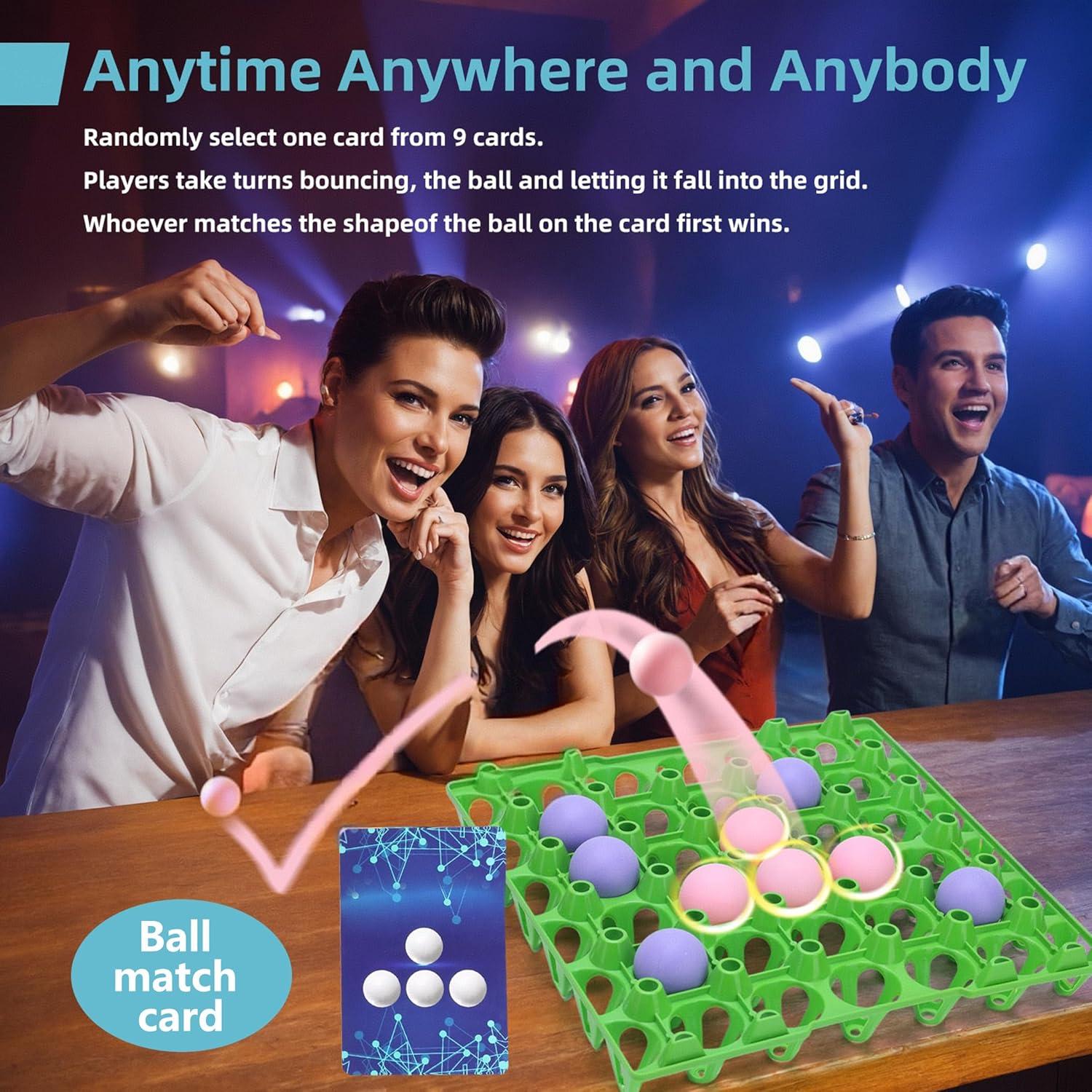 Juego de Mesa de Tiros de Pelotas Rebotadoras Pertresion - 60 Pelotas