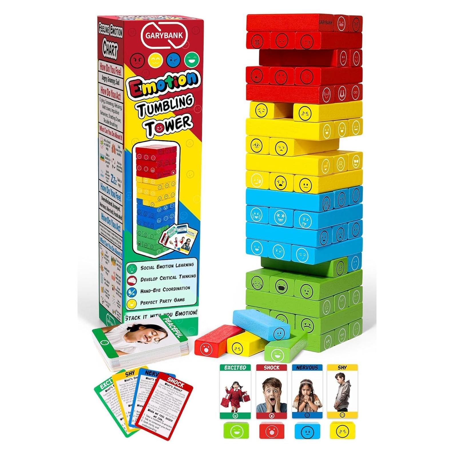 Juego de Aprendizaje Emocional Garybank con 56 Tarjetas