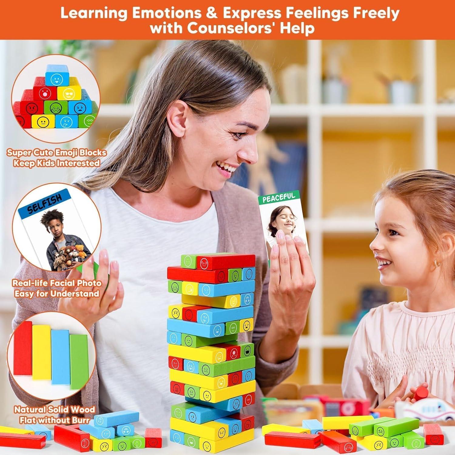 Juego de Aprendizaje Emocional Garybank con 56 Tarjetas