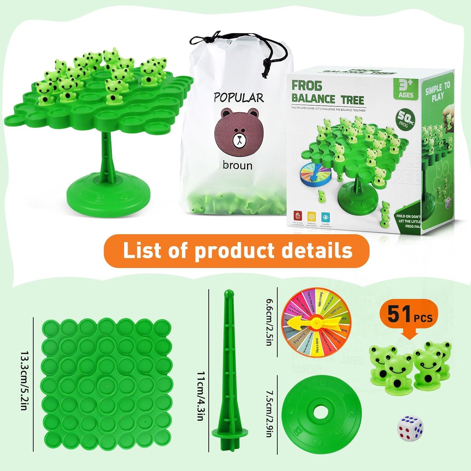 Juego de Equilibrio de Ranas Kykake para 2 Jugadores - Educativo