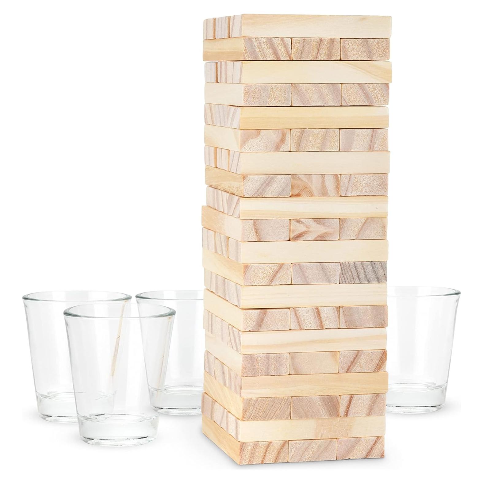 Juego de Beber Apilable True - 60 Bloques y 4 Vasos