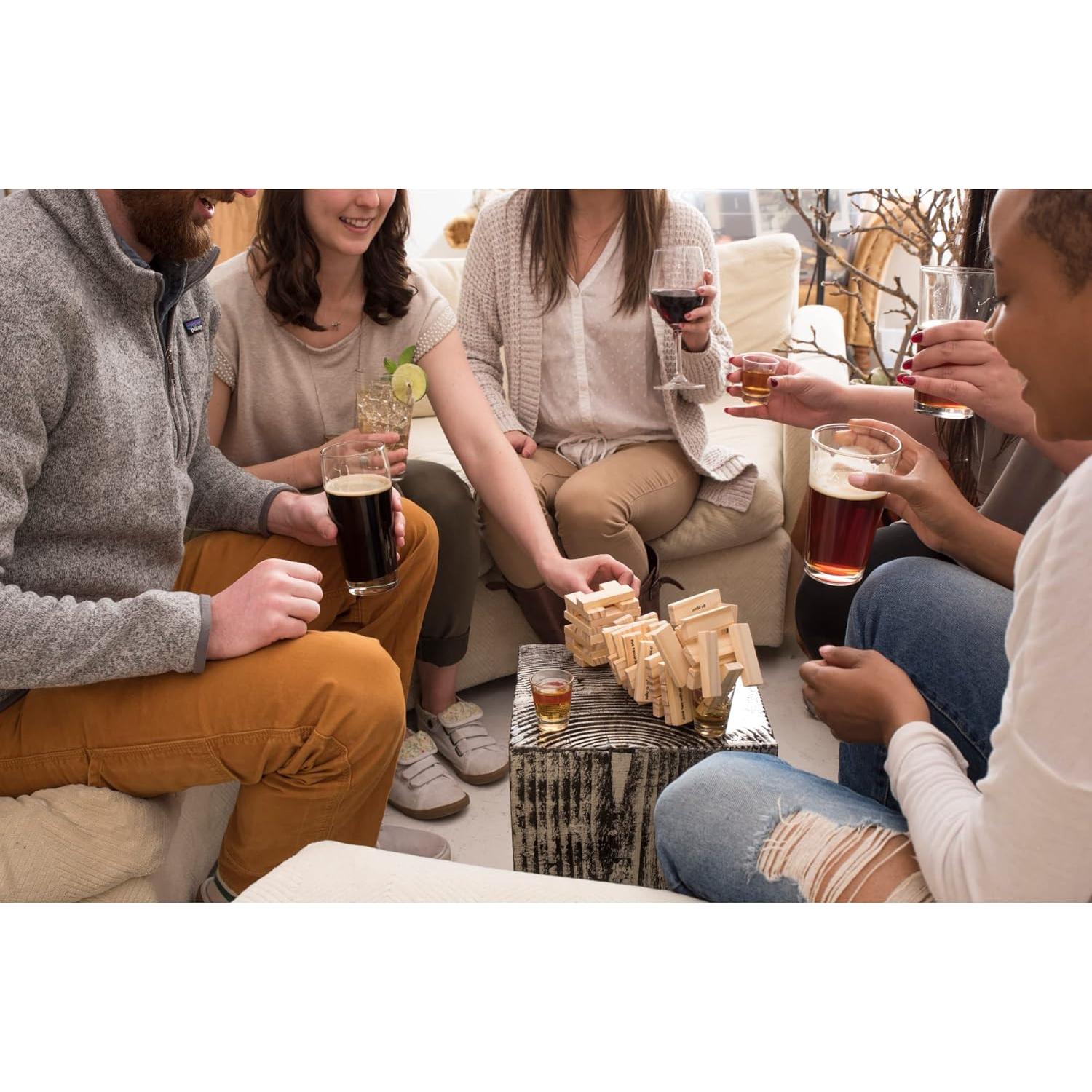 Juego de Beber Apilable True - 60 Bloques y 4 Vasos