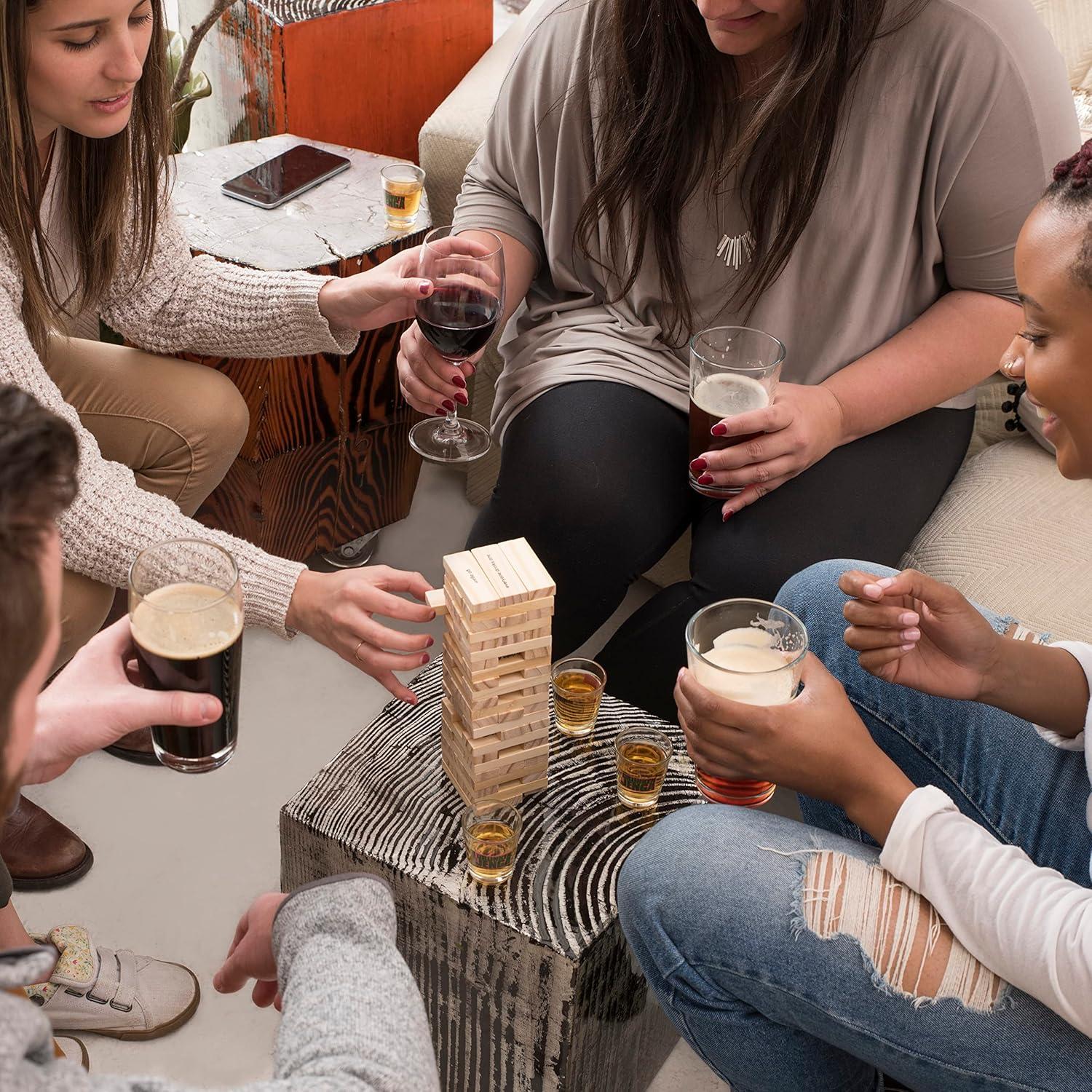 Juego de Beber Apilable True - 60 Bloques y 4 Vasos