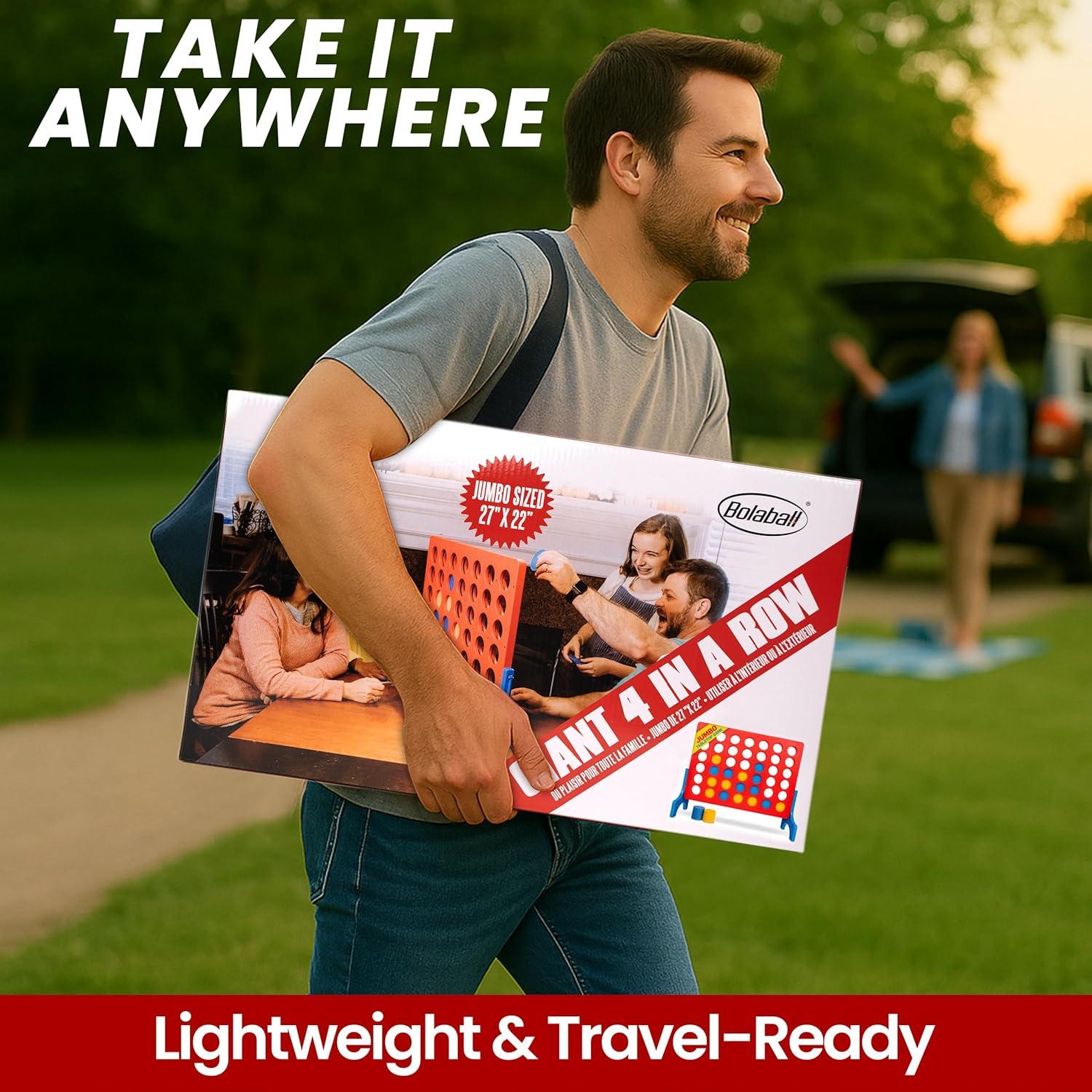 Juego de mesa 4 en fila Bolaball - Plástico 68.5x15.2x55.9 cm