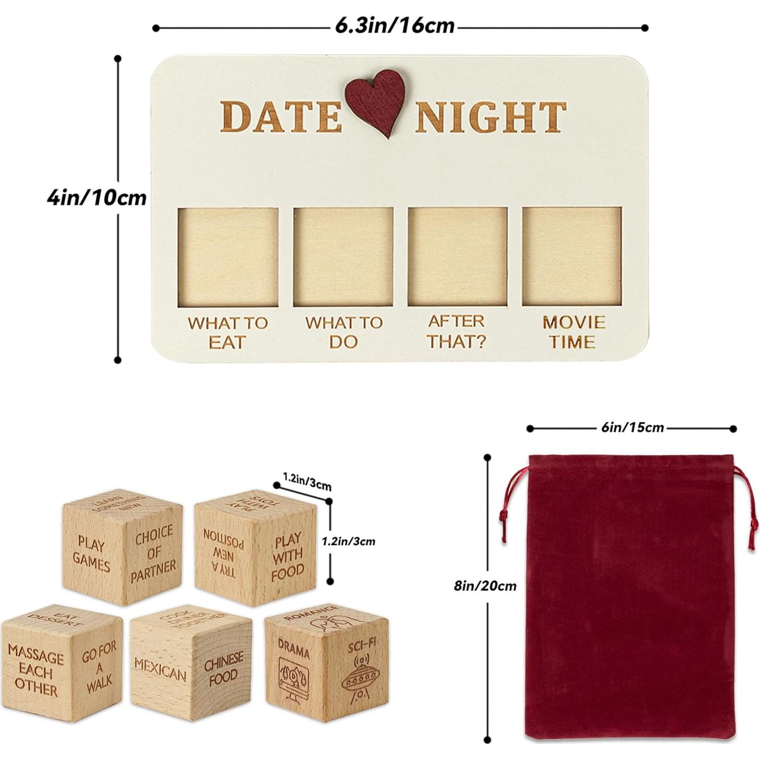 Dados para Noche de Citas RORTUSAT - Regalo Romántico para Parejas