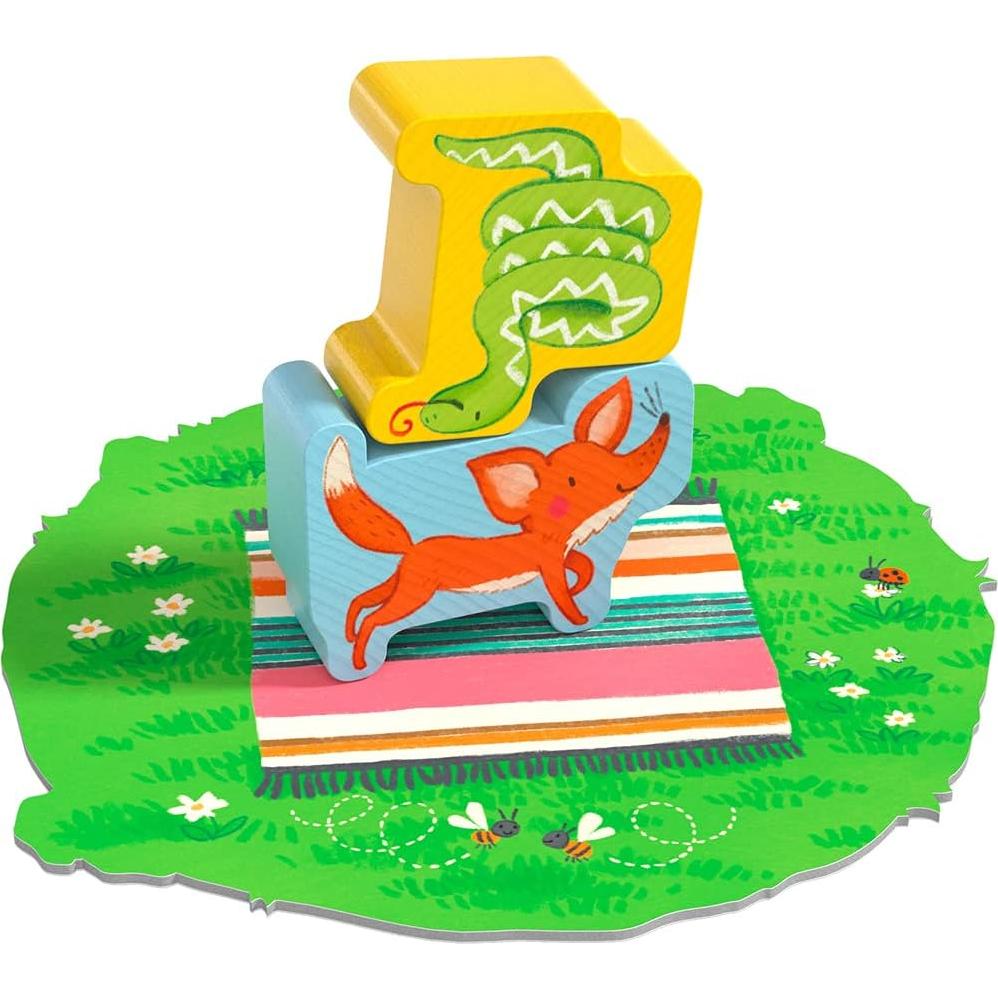 Juego de Apilamiento HABA Animales Sobre Animales 15 Piezas