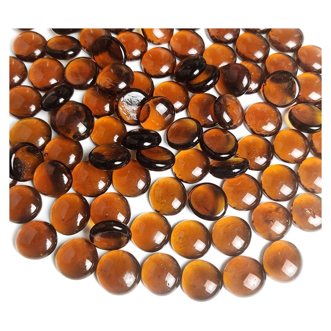 Piedras Decorativas de Vidrio Ámbar HappyFiller 0.46 kg