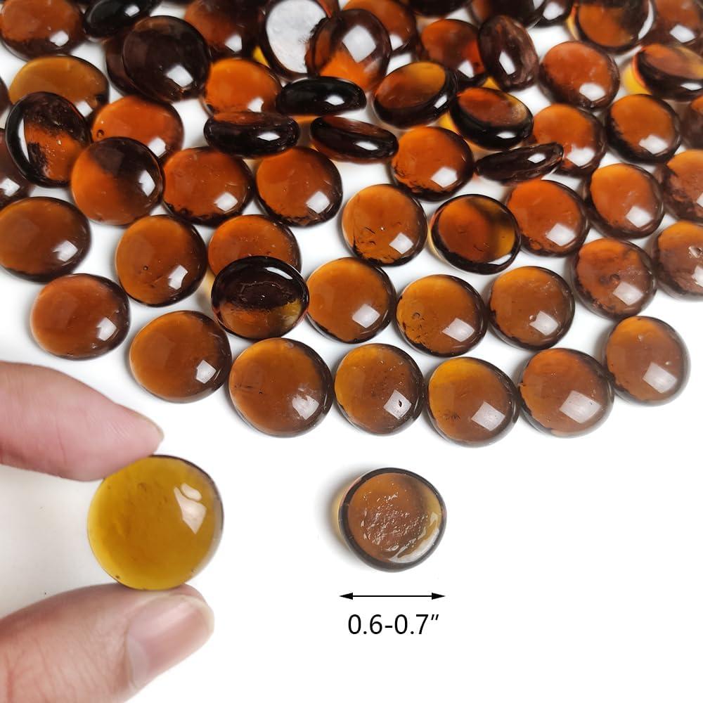 Piedras Decorativas de Vidrio Ámbar HappyFiller 0.46 kg