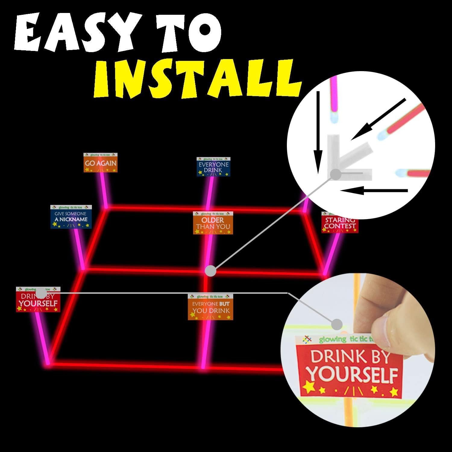 Juego de lanzamiento de anillos luminoso LLKMDSS 3 en 1 46 cm