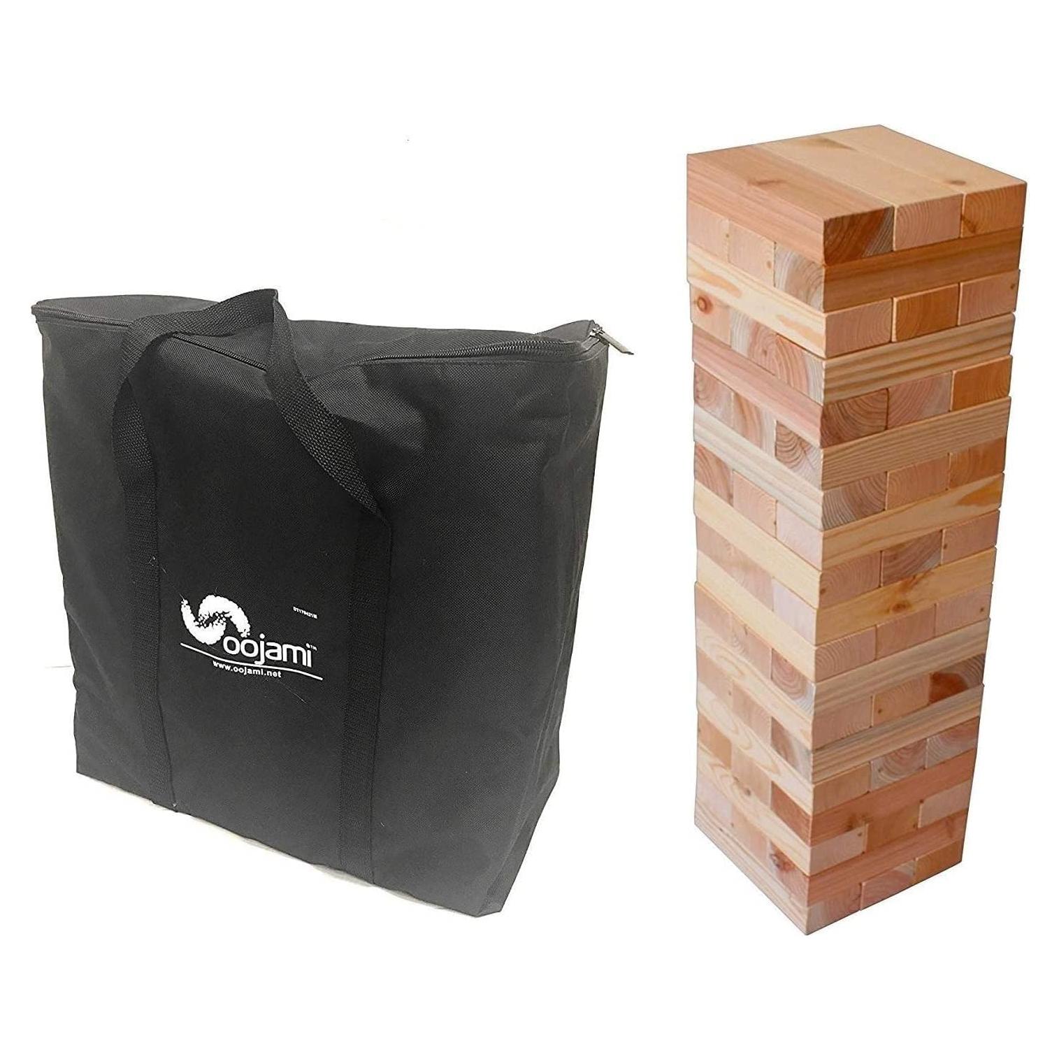 Torre de Maderas Gigantes Oojami - Juego de Apilamiento 0.76m a 1.52m