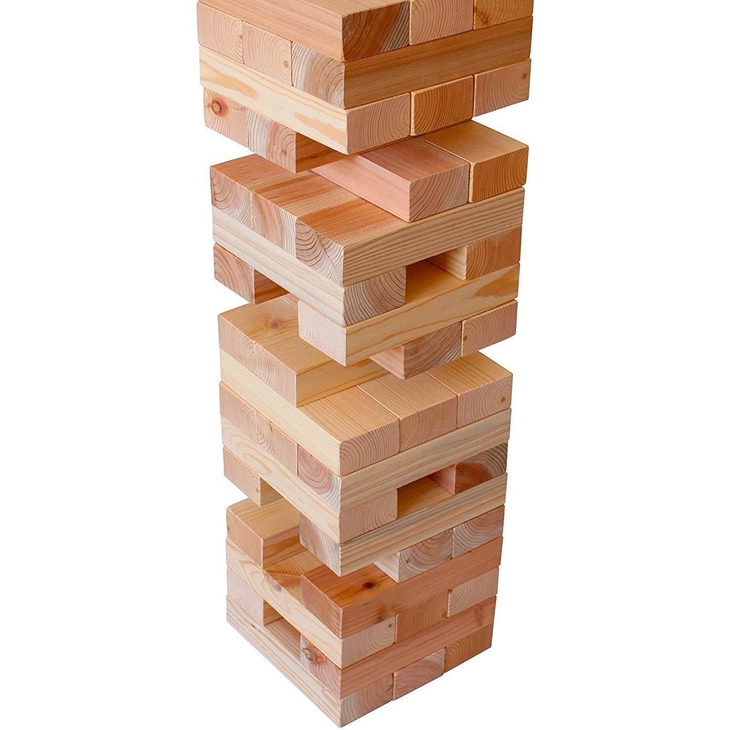 Torre de Maderas Gigantes Oojami - Juego de Apilamiento 0.76m a 1.52m