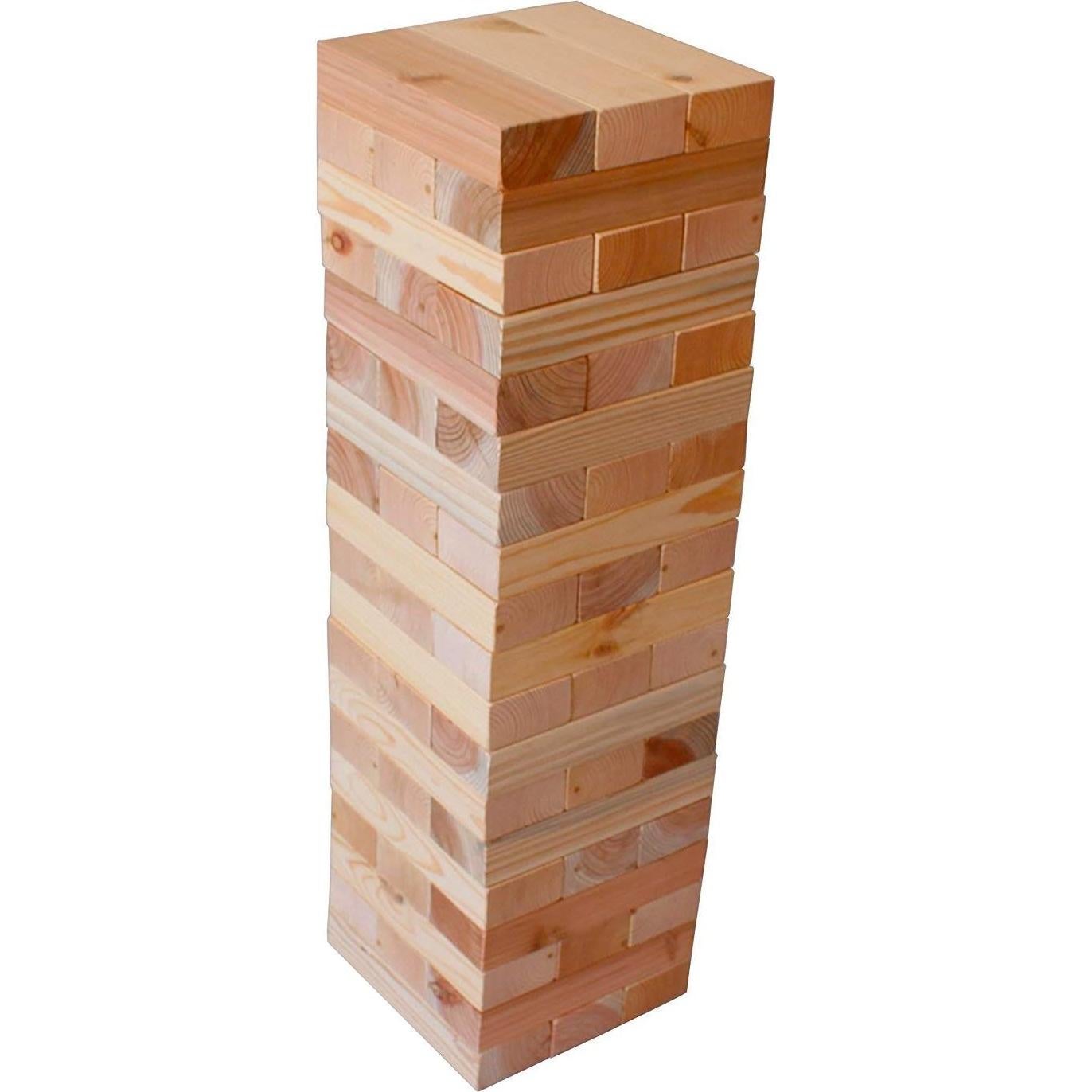 Torre de Maderas Gigantes Oojami - Juego de Apilamiento 0.76m a 1.52m