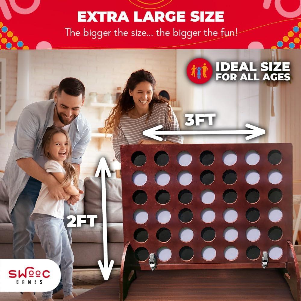 Juego Cuatro en Raya Gigante SWOOC - 91x61 cm para Exterior