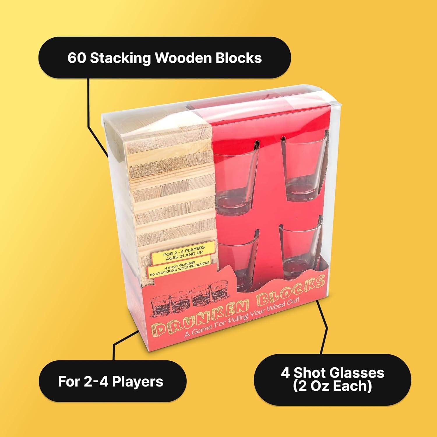 Juego de Beber Dunken Blocks Fairly Odd Novelties - 60 Bloques