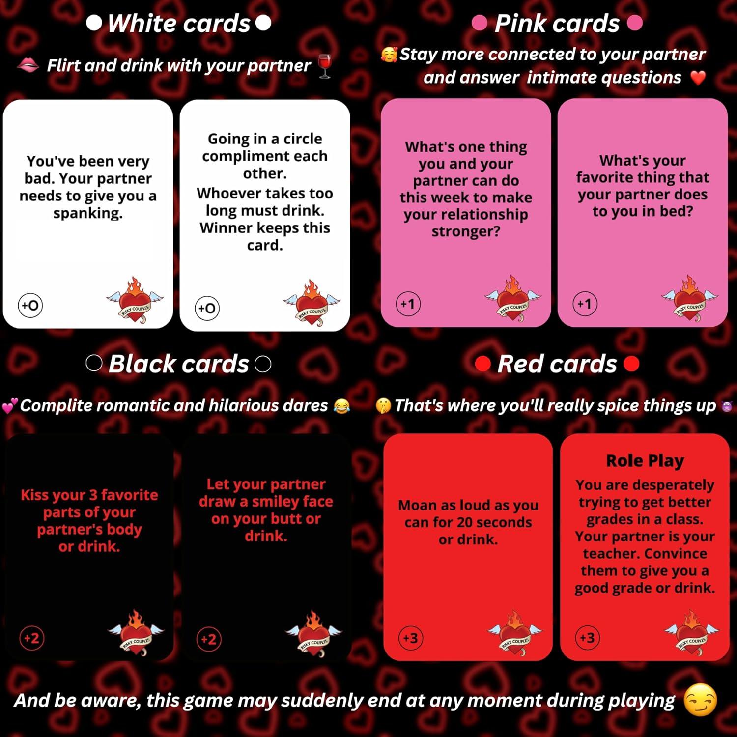 Juego de Cartas RISKY COUPLES - 150 Retos para Parejas