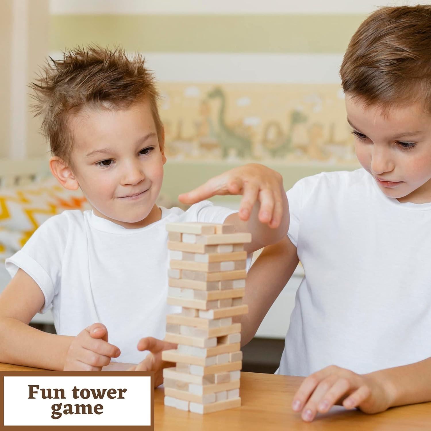 Juego de Torre Tumbling KS 72 Piezas de Madera para Apilamiento