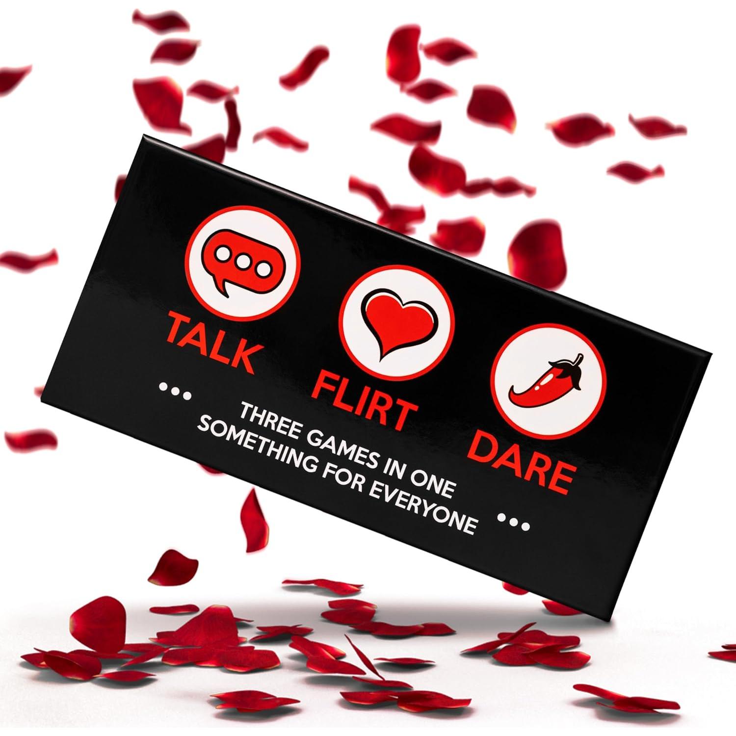 Juego de Tarjetas para Parejas - Hablar Coquetear Atreverse - 300g