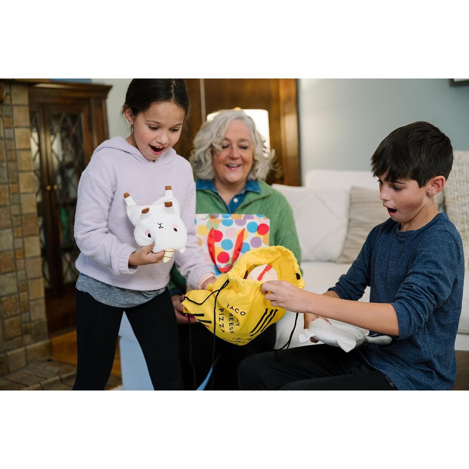 Mitones de Peluche Taco Gato Cabra Queso Pizza - 5 Piezas