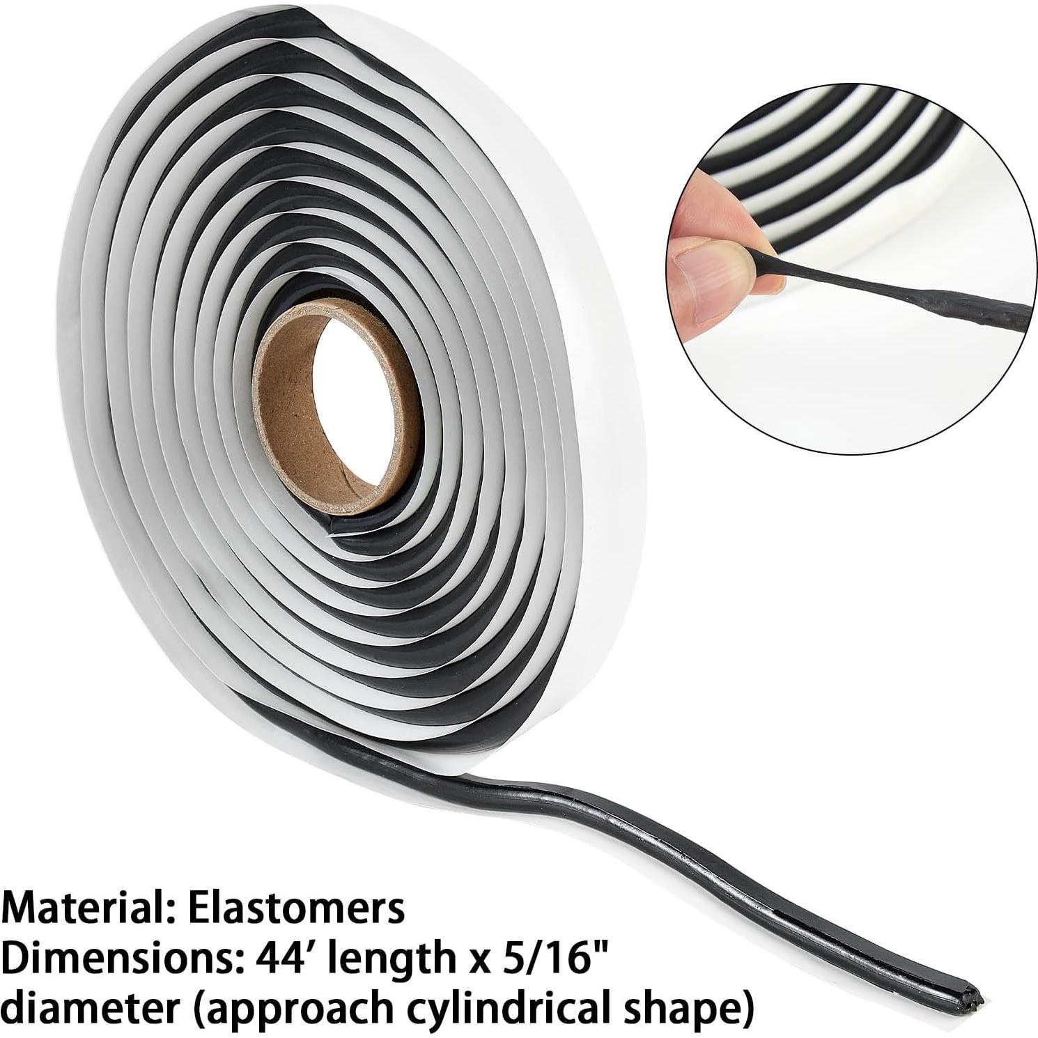 Cinta de Sellado Butílica Negra QIEOTE 3.96m x 0.79cm