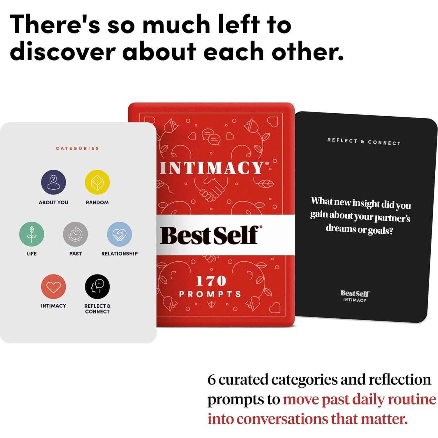 Juego de Cartas de Intimidad BestSelf - 170 Preguntas para Parejas