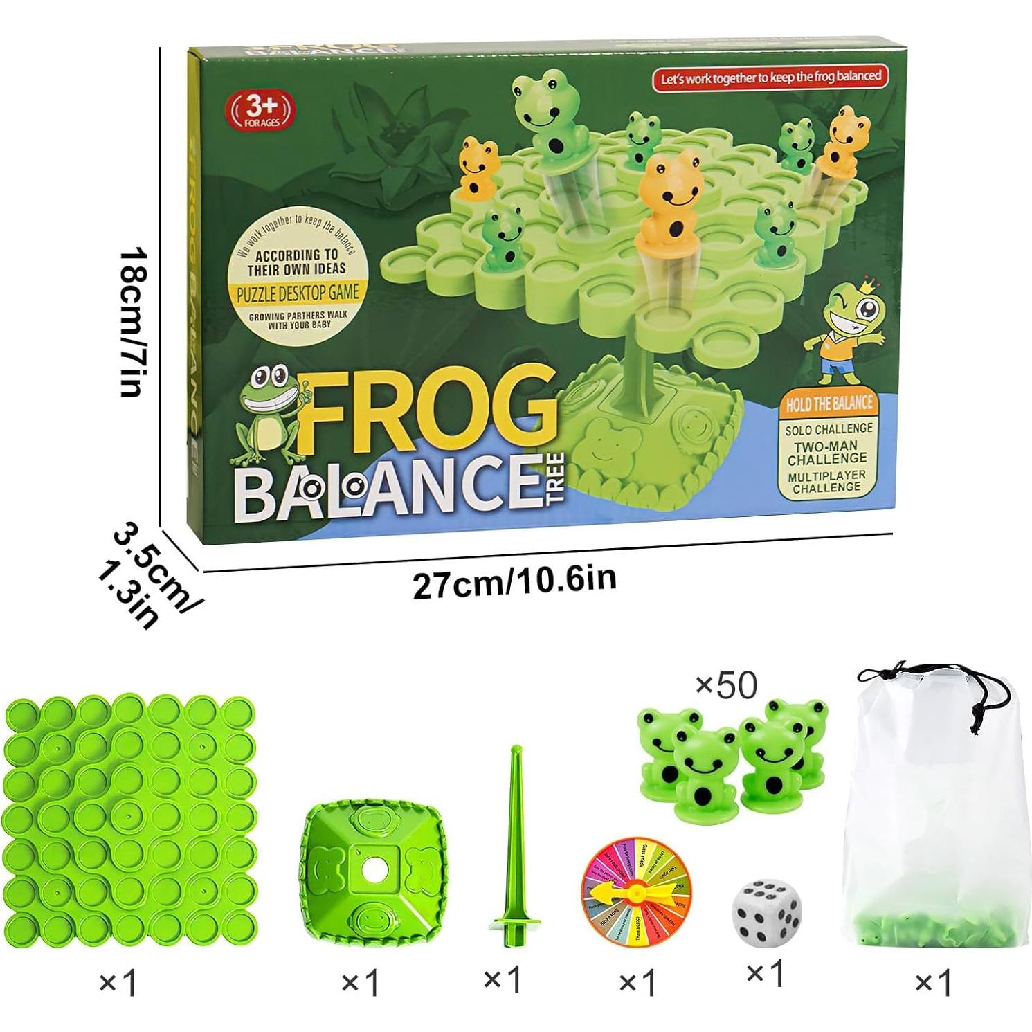Juego de Equilibrio de Ranas Yeopopshop para 2 Jugadores